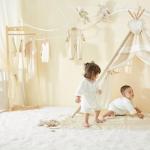 BENRON White Fluffy 4x6 Living Room Rug