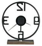 Howard Miller Vintage Metal and Wood Mantel Clock