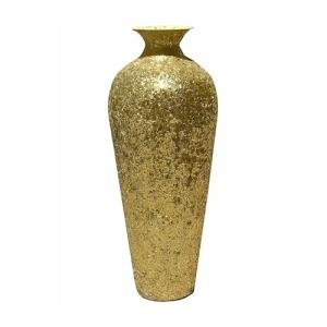 DecorShore 20” Mosaic Floor Vase - Metallic Accent