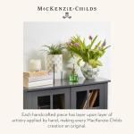 MACKENZIE-CHILDS Gray-and-White Check Vase