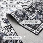 Vintage Floral Area Rug, 4x6 Machine Washable