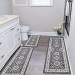 Boho Kitchen Rug Set - 3 Piece Non-Slip