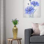 DecorShore 20” Mosaic Floor Vase - Metallic Accent