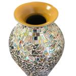 20” Tall Rainbow Mosaic Decorative Vase