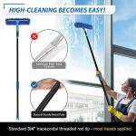 VITEVER 69'' Window Squeegee with Scrubber
