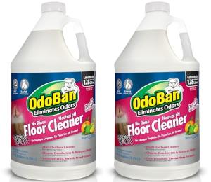 OdoBan No Rinse Floor Cleaner, Citrus Scent, 2 Gallons