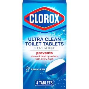 Clorox Ultra Clean Toilet Bleach Tablets, 4 Count