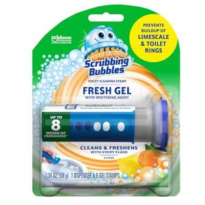 Scrubbing Bubbles Citrus Toilet Cleaning Gel Stamps