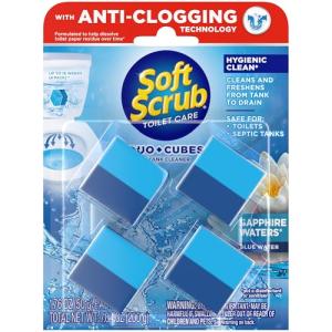Soft Scrub Toilet Cleaner Duo-Cubes, Sapphire Waters