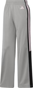 adidas Women's Grey/Black 3-Stripes Track Pants
