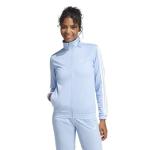 adidas Women's Blue 3-Stripes Track Top, Large