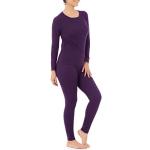 Fruit of the Loom Women's Thermal Set, Violet, Plus Size
