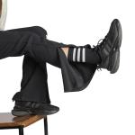 Adidas Women's Ribbed Flared Lounge Pants, Black