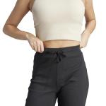 Adidas Women's Ribbed Flared Lounge Pants, Black