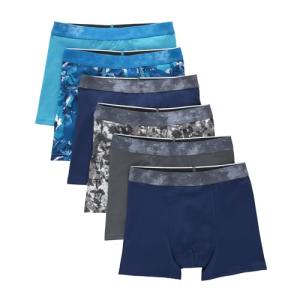 Hanes Boys' Boxer Briefs 6-Pack, Assorted Styles