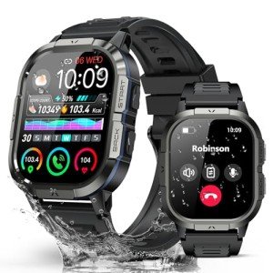 Tactical Smart Watch for Men with Fitness Tracker