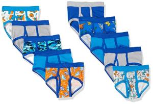 Hanes Toddler Boys' Dinosaur Print Briefs 10-Pack
