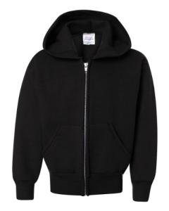Hanes Boys' EcoSmart Zip-Up Hoodie, Black, XL