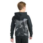 adidas Boys Color Block Camo Hoodie, Black, S