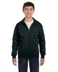 Hanes Boys' EcoSmart Zip-Up Hoodie, Black, XL
