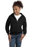 Hanes Boys' EcoSmart Zip-Up Hoodie, Black, XL