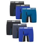 Hanes Boys' 6-Pack Long Leg Boxer Briefs
