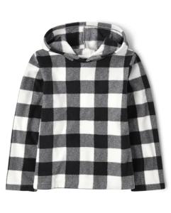 Kids' Sherpa Lined Zip-Front Hoodie Sweatshirt