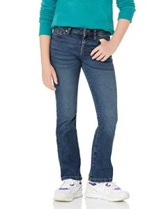 Amazon Essentials Girls' Slim Boot-Cut Jeans, Medium Wash