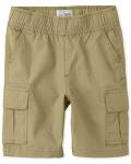 Boys Pull-On Cargo Shorts - Flax, Age 18