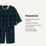 Toddler Girls' Long Sleeve Flannel Set - Plaid
