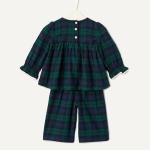 Toddler Girls' Long Sleeve Flannel Set - Plaid