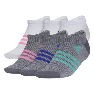 Adidas Kids No Show Socks 6-Pack, Lightweight