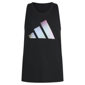adidas Girls' Black Racerback Tank Top, Small