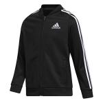 adidas Girls' Zip Front Bomber Jacket - Adi Black