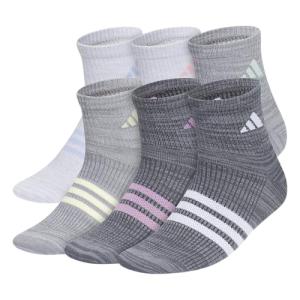 Adidas Kids Superlite Quarter Ankle Socks 6-Pack