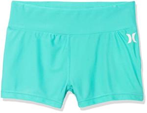 Hurley Girls' Aurora Green Swim Shorts, Medium