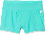 Hurley Girls' Aurora Green Swim Shorts, Medium