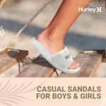 Hurley Naia Girls' Comfortable Slip-On Sandals