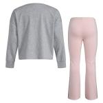 adidas Girls' Long Sleeve Tee and Flare Pants Set