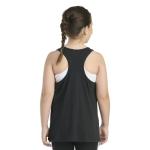 adidas Girls' Black Racerback Tank Top, Small