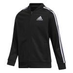 adidas Girls' Zip Front Bomber Jacket - Adi Black