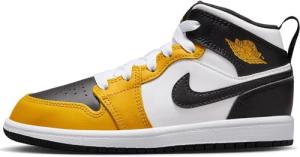 Nike Jordan 1 Mid Kids' Shoes in Yellow Ochre