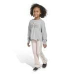 adidas Girls' Long Sleeve Tee and Flare Pants Set