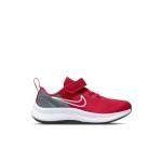 NIKE Kids' White/Red Sneakers, Size 11C