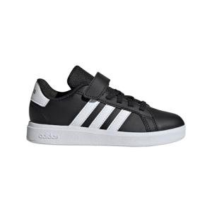 adidas Kids Grand Court 2.0 Elastic Laces, Black