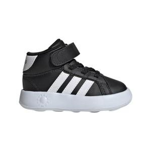 Adidas Kids Grand Court Mid Top Sneakers, Black/White