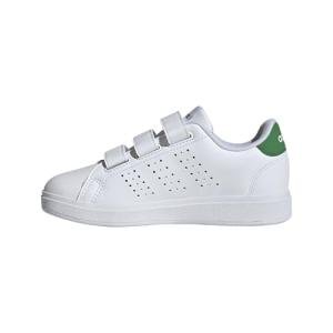 adidas Kids Advantage Base 2.0 Shoes, White/Green