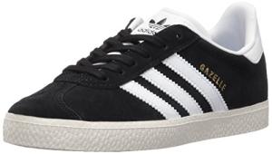 adidas Kids Gazelle Black/White/Gold Sneakers 11M