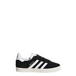 adidas Kids Gazelle Black/White/Gold Sneakers 11M