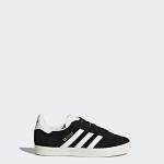 adidas Kids Gazelle Black/White/Gold Sneakers 11M